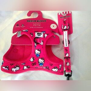Sassy Meow Hello Kitty Red Harness, Collar and Leash Set (S)